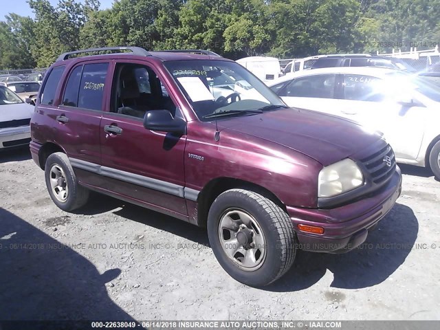 2S3TD52V026105608 - 2002 SUZUKI VITARA JLX MAROON photo 1