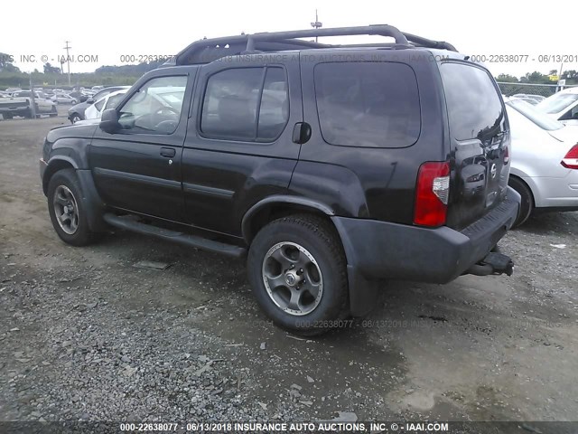 5N1ED28Y44C638462 - 2004 NISSAN XTERRA XE/SE BLACK photo 3