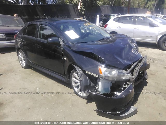 JA32X8HWXAU020955 - 2010 MITSUBISHI LANCER GTS BLACK photo 1