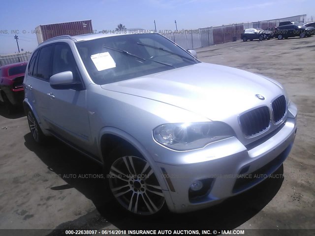 5UXZV4C56CL990466 - 2012 BMW X5 XDRIVE35I SILVER photo 1