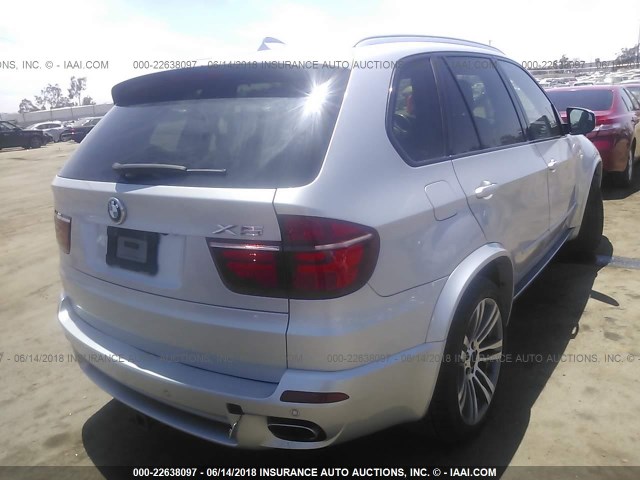 5UXZV4C56CL990466 - 2012 BMW X5 XDRIVE35I SILVER photo 4