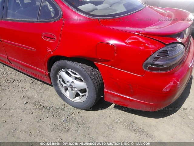 1G2WP52KX1F136687 - 2001 PONTIAC GRAND PRIX GT RED photo 6