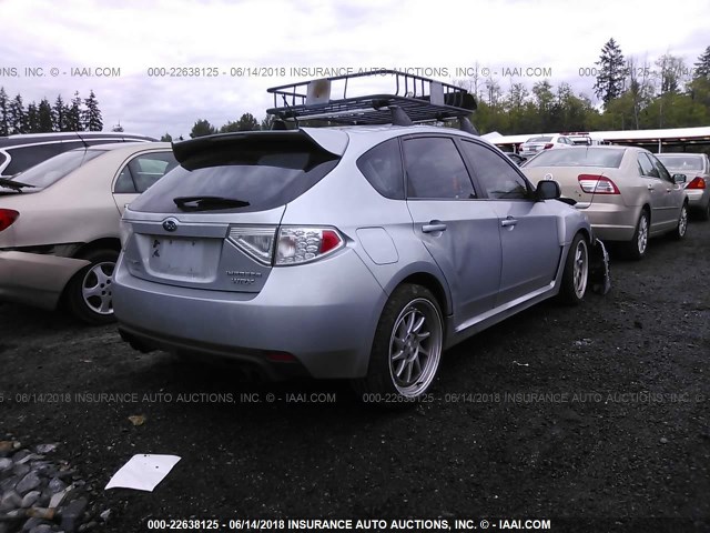 JF1GR7E6XDG801385 - 2013 SUBARU IMPREZA WRX SILVER photo 4