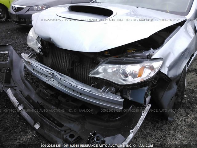 JF1GR7E6XDG801385 - 2013 SUBARU IMPREZA WRX SILVER photo 6