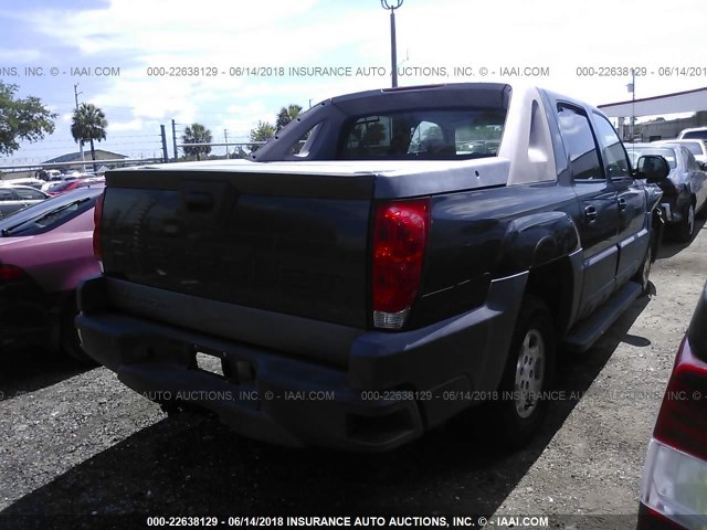 3GNEC13TX3G258090 - 2003 CHEVROLET AVALANCHE C1500 GRAY photo 4