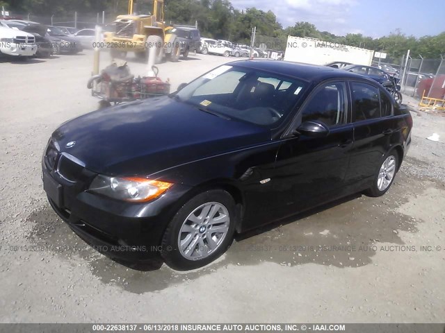 WBAVB17516NK35197 - 2006 BMW 325 I AUTOMATIC BLACK photo 2