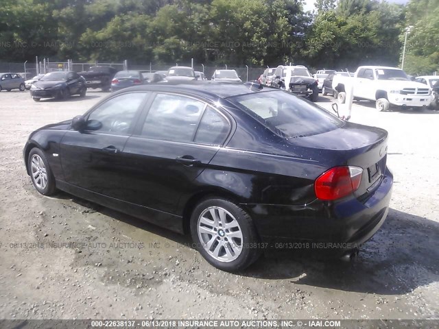 WBAVB17516NK35197 - 2006 BMW 325 I AUTOMATIC BLACK photo 3