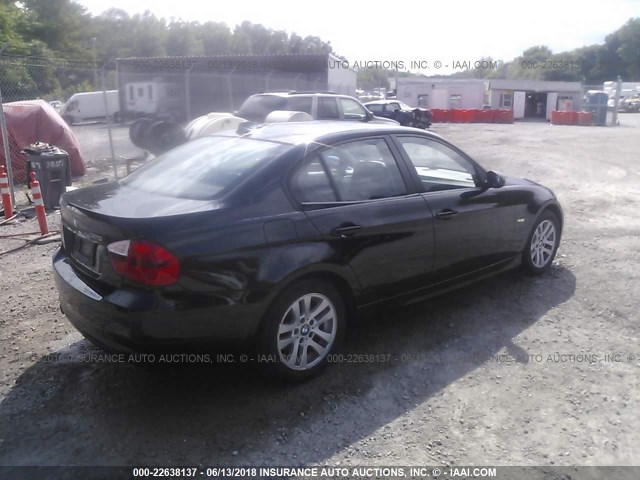 WBAVB17516NK35197 - 2006 BMW 325 I AUTOMATIC BLACK photo 4