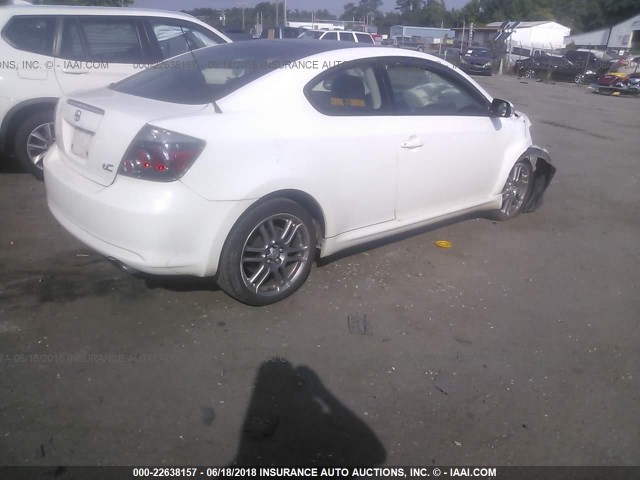 JTKDE167190289781 - 2009 TOYOTA SCION TC WHITE photo 4