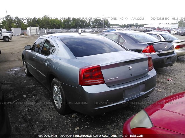 2B3KA43G17H754716 - 2007 DODGE CHARGER SE/SXT BLUE photo 3