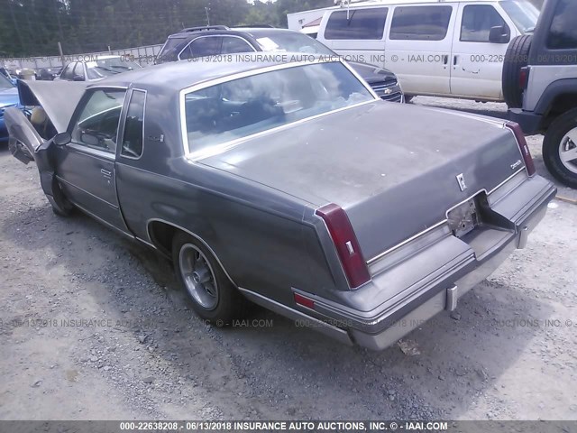 1G3GM47A4GP332372 - 1986 OLDSMOBILE CUTLASS SUPREME BROUGHAM GRAY photo 3