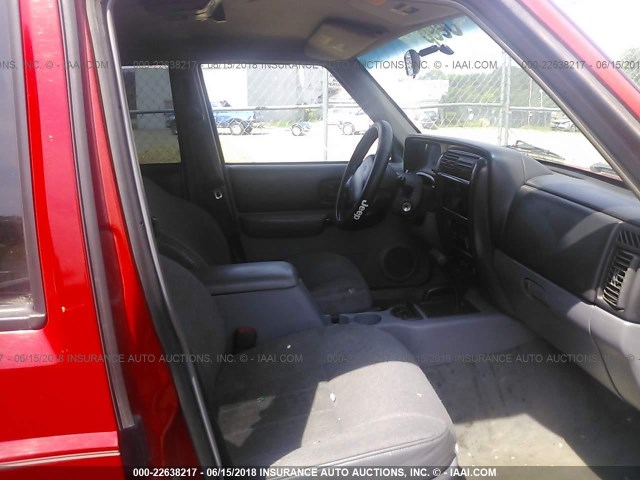 1J4FJ68S7WL273406 - 1998 JEEP CHEROKEE SPORT/CLASSIC წითელი ფოტო 5