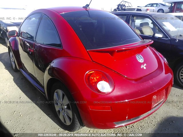 3VWPW3AG3AM022449 - 2010 VOLKSWAGEN NEW BEETLE 红色 照片 3