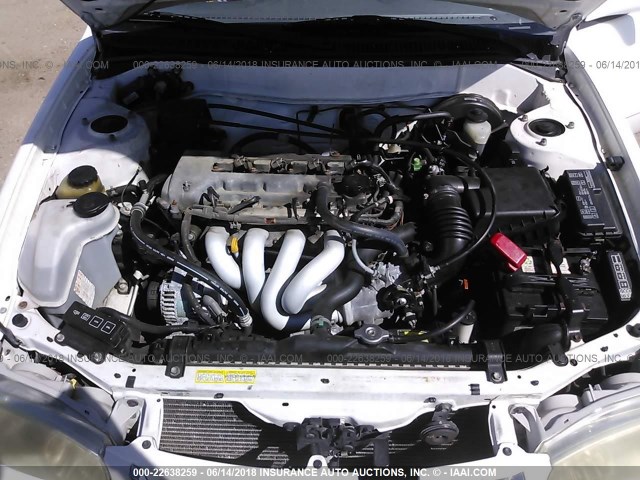 1NXBR12EX1Z545917 - 2001 TOYOTA COROLLA CE/LE/S WHITE photo 10