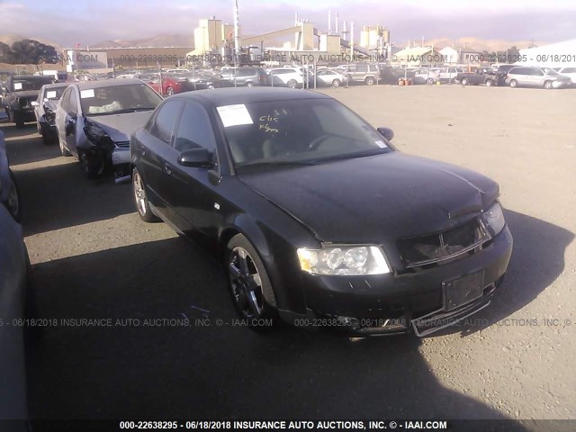 WAULC68E33A156701 - 2003 AUDI A4 1.8T QUATTRO BLACK photo 1