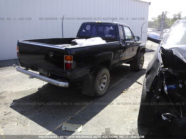 JT4RN67S8H5078799 - 1987 TOYOTA PICKUP XTRACAB RN67 SR5 BLACK photo 4