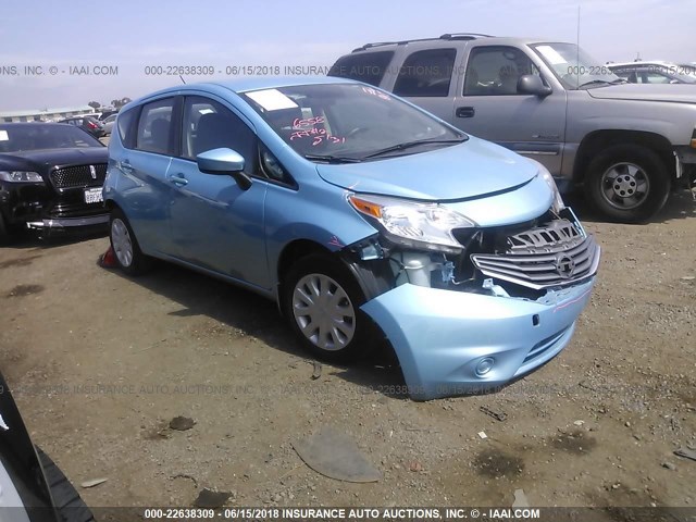 3N1CE2CP8FL401569 - 2015 NISSAN VERSA NOTE S/S PLUS/SV/SL/SR BLUE photo 1