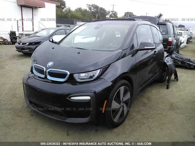 WBY7Z4C5XJVC34428 - 2018 BMW I3 REX Черный фото 2