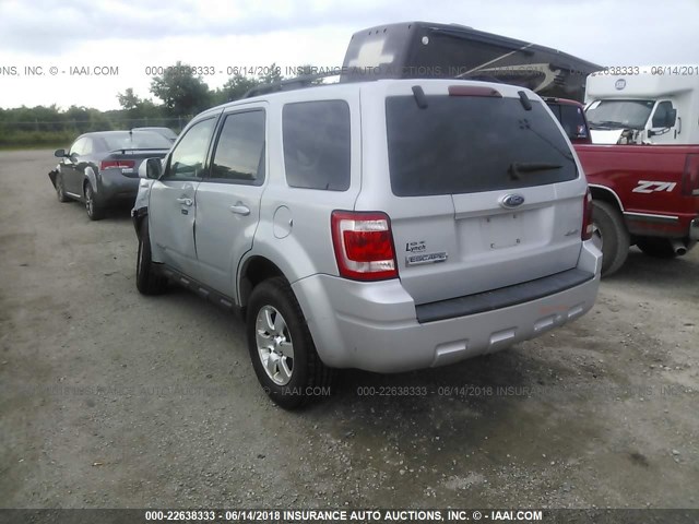 1FMCU94108KA87354 - 2008 FORD ESCAPE LIMITED SILVER photo 3