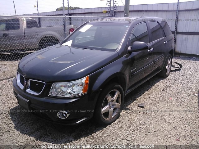 2CKDL537886060134 - 2008 PONTIAC TORRENT GXP BLACK photo 2