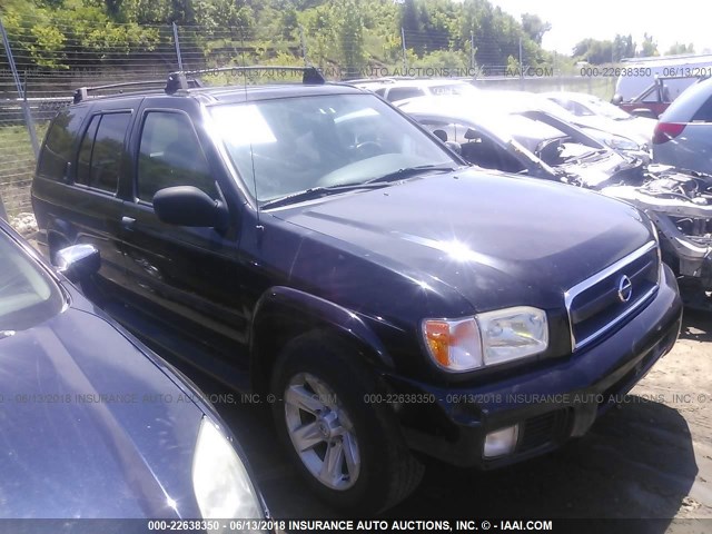 JN8DR09Y02W742077 - 2002 NISSAN PATHFINDER LE/SE BLACK photo 1