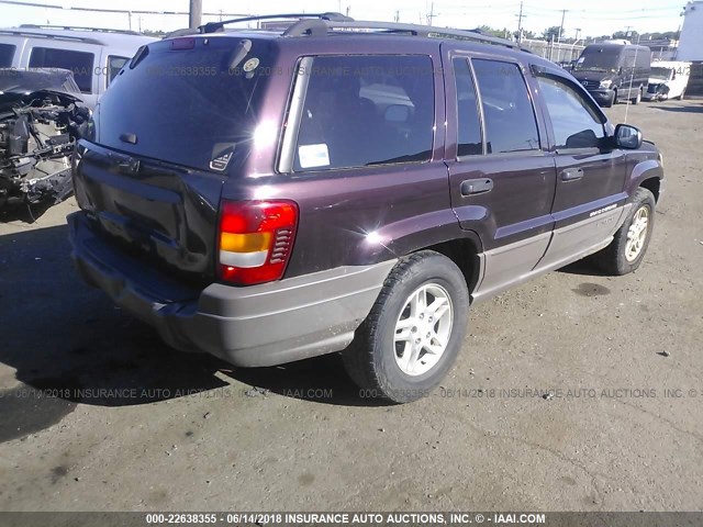 1J4GW48S24C235847 - 2004 JEEP GRAND CHEROKEE LAREDO/COLUMBIA/FREEDOM 栗色 照片 4