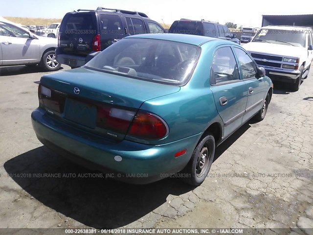 JM1BC1410W0172384 - 1998 MAZDA PROTEGE DX/LX/ES GREEN photo 4