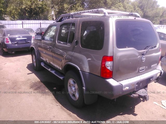 5N1MD28Y12C557508 - 2002 NISSAN XTERRA SE/SC GREEN photo 3