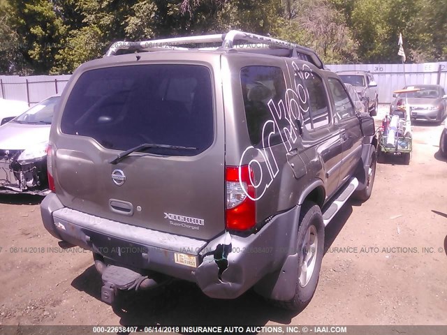 5N1MD28Y12C557508 - 2002 NISSAN XTERRA SE/SC GREEN photo 4