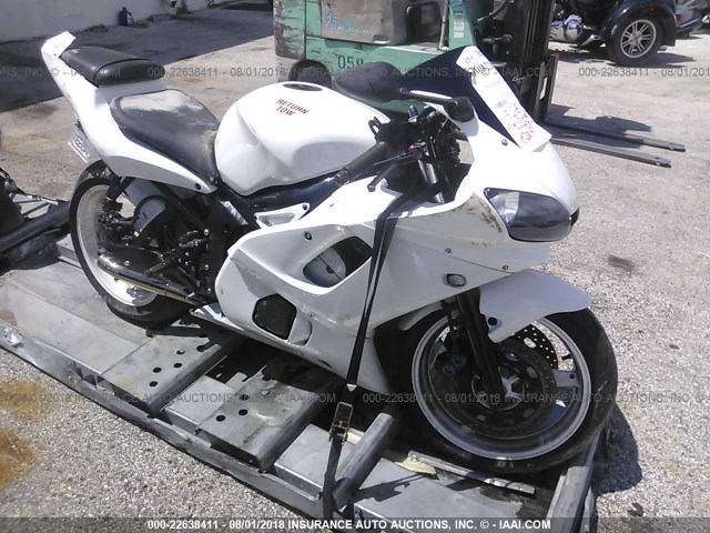 JYARJ04E91A013153 - 2001 YAMAHA YZFR6 L WHITE photo 1