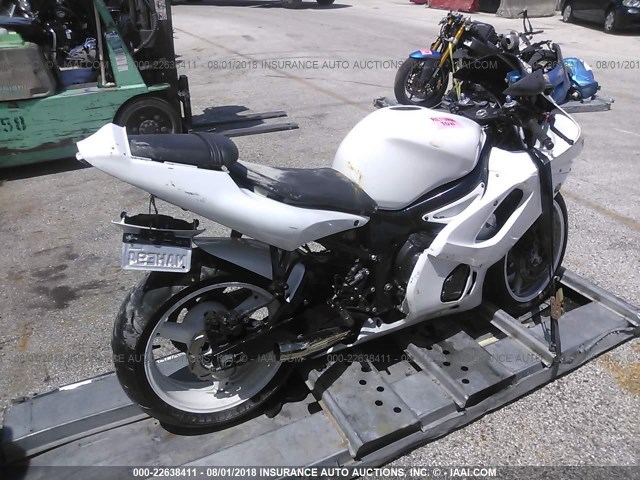 JYARJ04E91A013153 - 2001 YAMAHA YZFR6 L WHITE photo 4