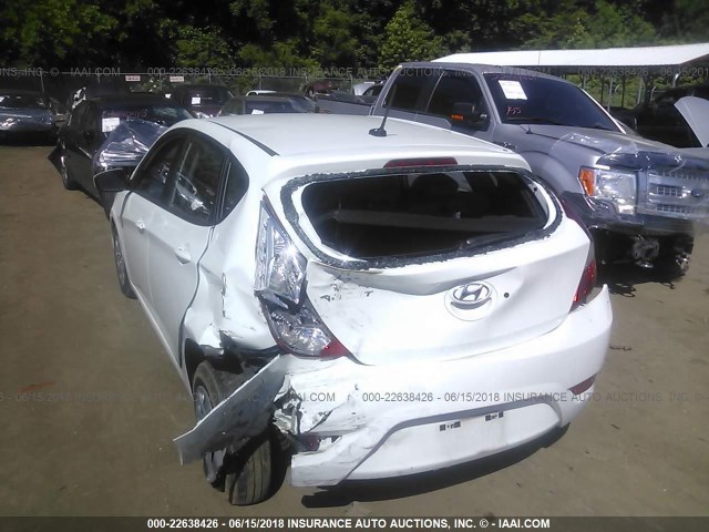 KMHCT5AE9DU132468 - 2013 HYUNDAI ACCENT GLS/GS WHITE photo 6