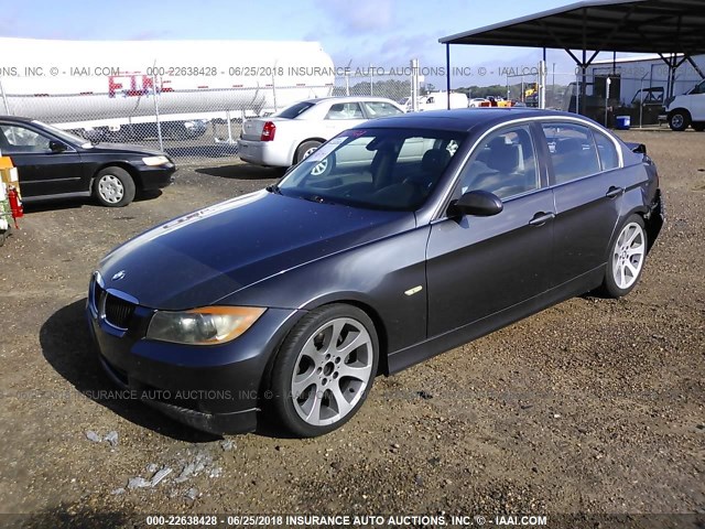 WBAVB33506KS37476 - 2006 BMW 330 I GRAY photo 2