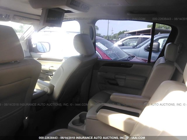 5N1BA0NE1BN624577 - 2011 NISSAN ARMADA PLATINUM WHITE photo 8