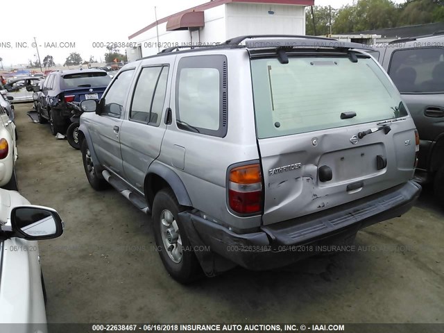 JN8AR05Y0XW290177 - 1999 NISSAN PATHFINDER LE/SE/XE GRAY photo 3