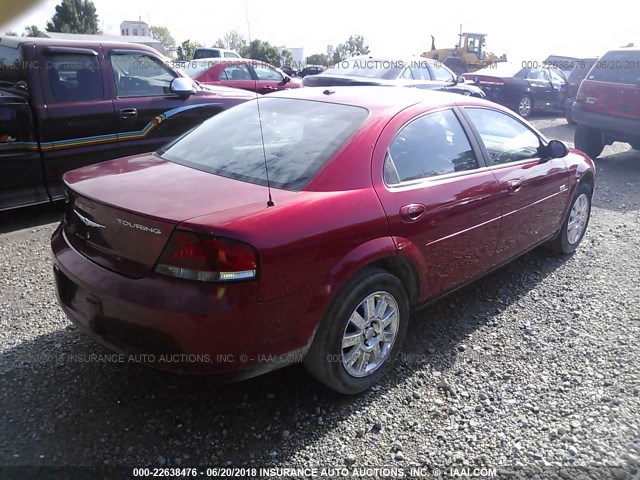 1C3EL56R46N250311 - 2006 CHRYSLER SEBRING TOURING MAROON photo 4