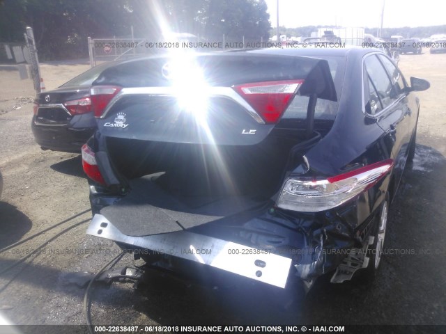 4T1BF1FK4GU195301 - 2016 TOYOTA CAMRY LE/XLE/SE/XSE 深蓝色 照片 6