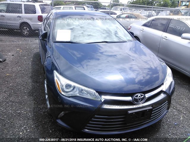 4T1BF1FKXFU912380 - 2015 TOYOTA CAMRY LE/XLE/SE/XSE BLUE photo 6
