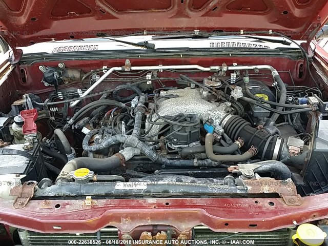 1N6ED26Y44C427024 - 2004 NISSAN FRONTIER KING CAB XE V6 RED photo 10