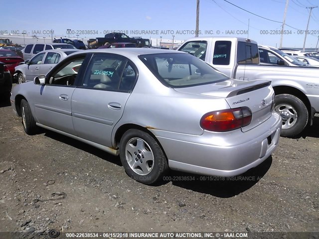 1G1NE52J13M592508 - 2003 CHEVROLET MALIBU LS SILVER photo 3