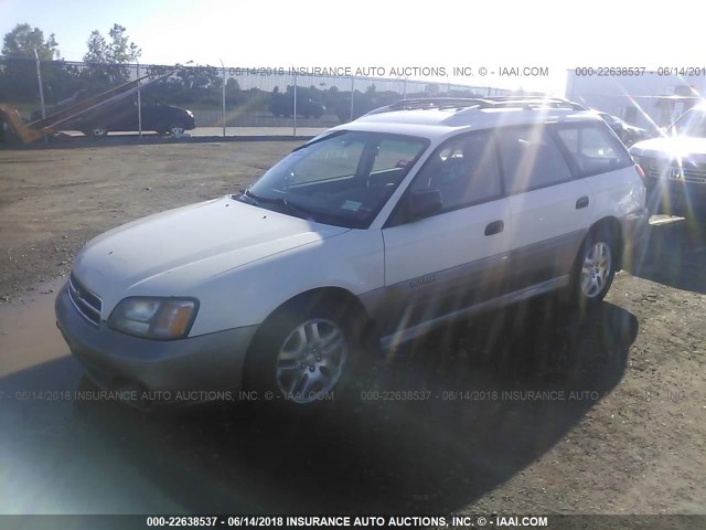 4S3BH675827621972 - 2002 SUBARU LEGACY OUTBACK AWP 白色 照片 2