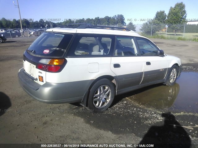 4S3BH675827621972 - 2002 SUBARU LEGACY OUTBACK AWP 白色 照片 4