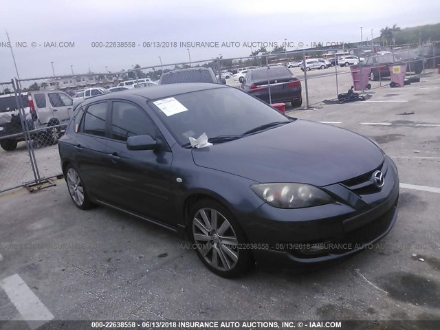 JM1BK34L881110387 - 2008 MAZDA SPEED 3 GRAY photo 1