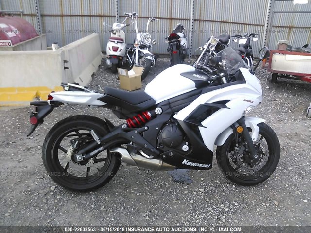 JKAEXEE18DDA08892 - 2013 KAWASAKI EX650 E WHITE photo 9