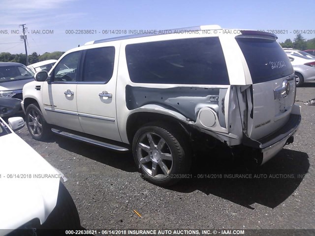 1GYFK66897R320034 - 2007 CADILLAC ESCALADE ESV WHITE photo 3