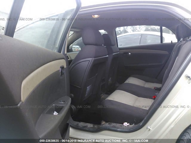 1G1ZG57B49F241733 - 2009 CHEVROLET MALIBU LS GOLD photo 8