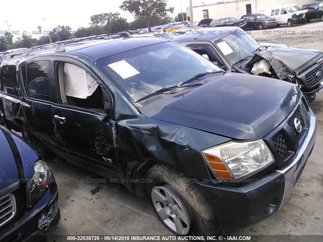 5N1AA08A67N705120 - 2007 NISSAN ARMADA SE/LE Dark Blue photo 1