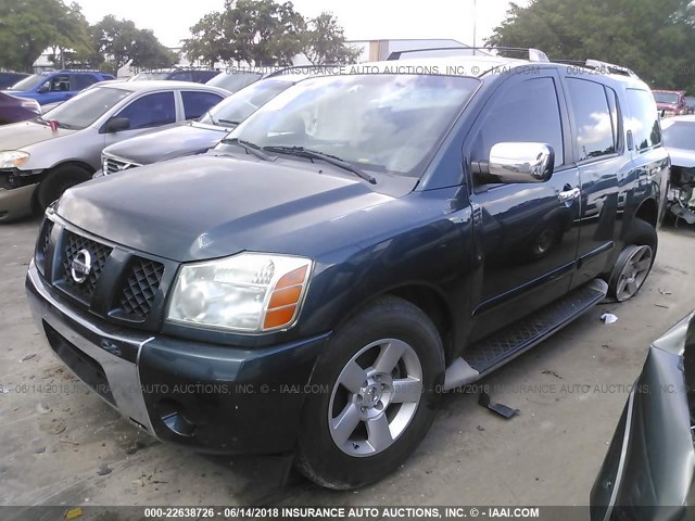 5N1AA08A67N705120 - 2007 NISSAN ARMADA SE/LE Dark Blue photo 2