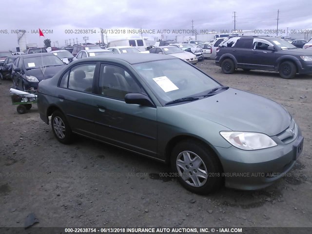 2HGES16394H585543 - 2004 HONDA CIVIC DX VP GREEN photo 1