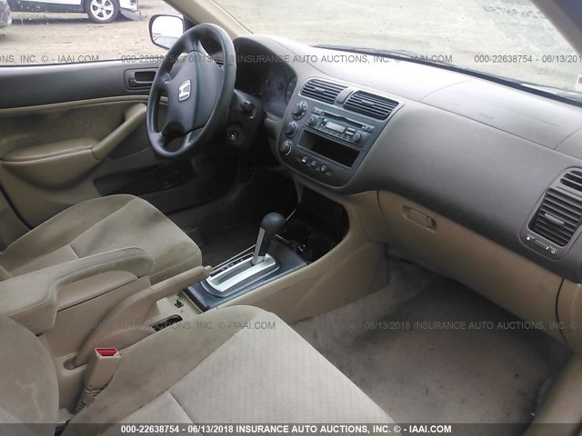 2HGES16394H585543 - 2004 HONDA CIVIC DX VP 绿色 照片 5